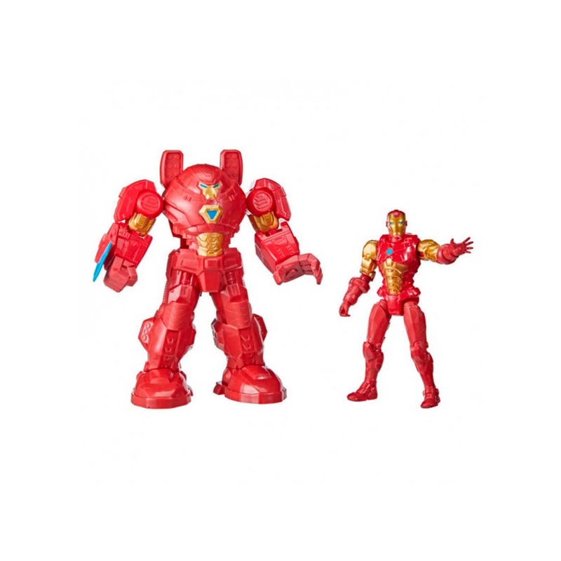 Avengers Marvel Mech Strike 8-Inch Super Hero Action Figure Toy Ultimate Mech Suit Iron Man, For Kids Ages 4 And Up , Black