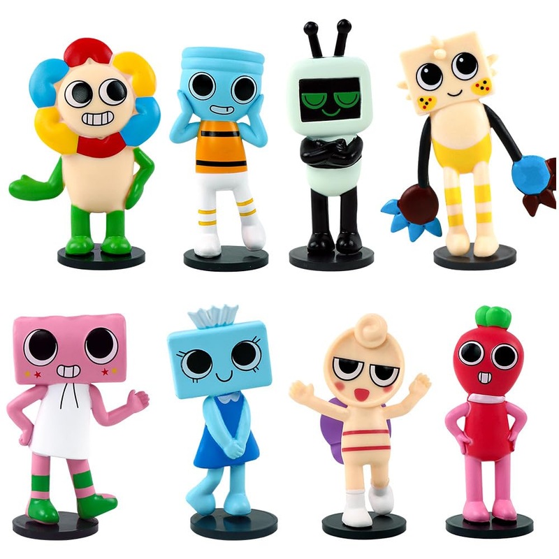 8 PCS Dandy’s World Character Models, Action Figures, Animated Figures for Game Fans’ Collection, 3.5 inches, Suitable for Child