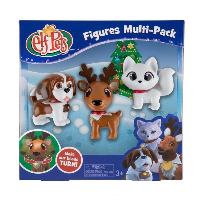 The Elf On The Shelf – Elf Pets Figures Multipack Includes St. Bernard, Reindeer, And Arctic Fox!